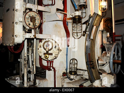 Ouvrage Hackenberg,block 7,turret for twin 135mm bomb-launchers,Maginot line,WWII,Veckring,Moselle,Lorraine,France Stock Photo