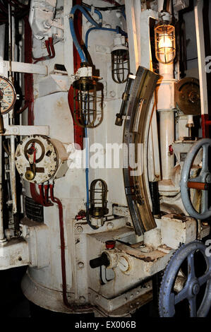 Ouvrage Hackenberg,block 7,turret for twin 135mm bomb-launchers,Maginot line,WWII,Veckring,Moselle,Lorraine,France Stock Photo