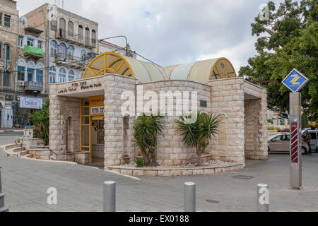 The Carmelit is an underground funicular railway in Haifa, Israel. Stock Photo
