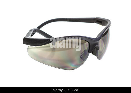 Old Black Eye Glasses Isolated on White background Stock Photo
