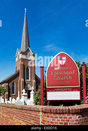 Historic St Peter's Episcopal Church, Lewes, Delaware, USA Stock Photo