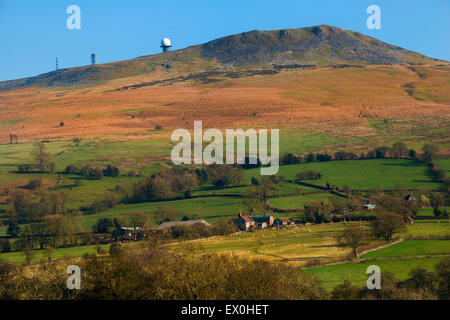 Titterstone Clee Hill in spring, Shropshire, England. Stock Photo