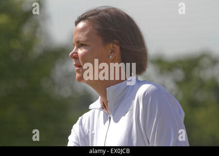 Wimbledon, London, UK. 03rd July, 2015. Former Ladies singles champion Lindsay Davenport (USA) at Wimbledon Credit:  amer ghazzal/Alamy Live News Stock Photo