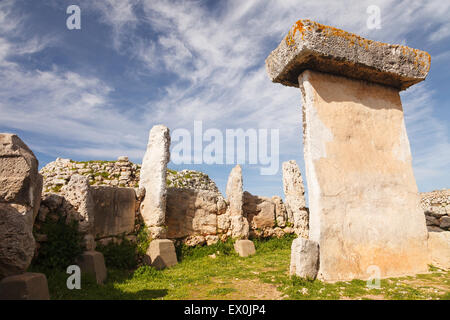 Trepuc. Talayotic settlement.  Minorca. Balearics islands. Spain. Europe Stock Photo