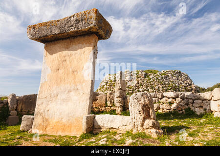 Trepuc. Talayotic settlement.  Minorca. Balearics islands. Spain. Europe Stock Photo