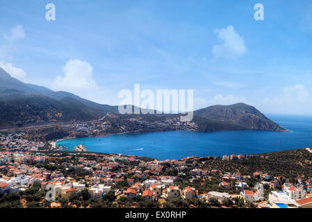 Kalkan, Mediterranean Sea, Antalya, Turkey Stock Photo