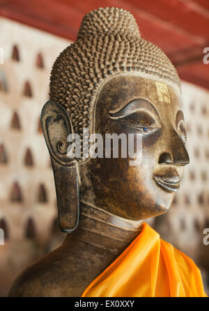 Buddha statues in Sisaket Museum, Vientiane, Laos P.D.R. Sisaket Museum was built in 1818 A.D. during the reign of King Anouvong Stock Photo