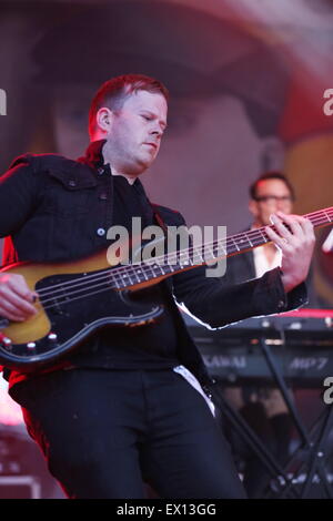 Manchester, UK. 3rd July, 2015. Paul Heaton and Jacqui Abbott perform live at the Summer In The City event at Castlefield Bowl. © Alamy Live News/ © Simon Newbury/Alamy Live News Credit:  Simon Newbury/Alamy Live News Stock Photo