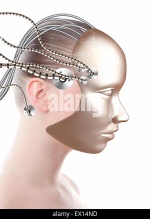 Android, computer illustration. Stock Photo