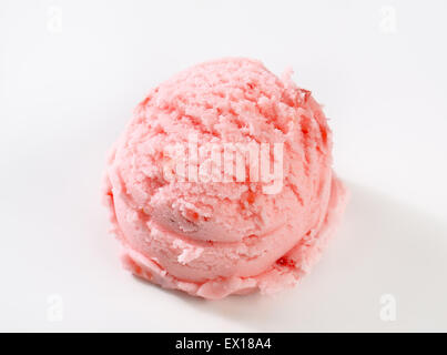 Scoop of pink ice cream - studio shot Stock Photo