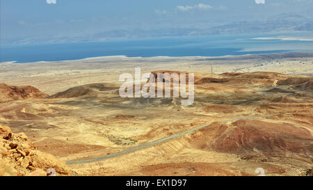 Beautiful desert and Dead Sea. Israeli landscape. Stock Photo