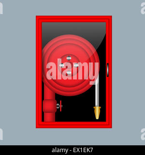 Fire hose illustration. Stock Photo