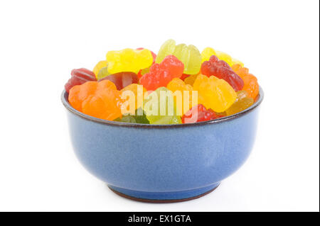 gummy bears in bowl Stock Photo