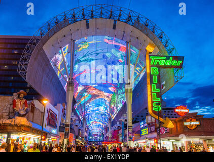 The Fremont Street Experience in Las Vegas, Nevada. Stock Photo