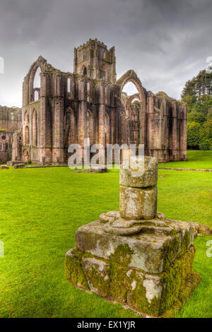 Fountains Abbey, North Yorkshire, United Kingdom Stock Photo