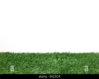 A close up shot of artificial grass Stock Photo