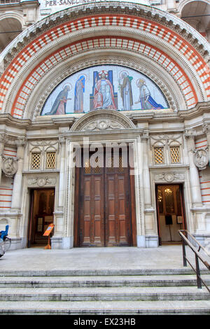 Westminster Cathedral is the largest Catholic church in England and Wales - detail, London Stock Photo