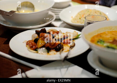 Chinese food - Sweet and sour pork Stock Photo