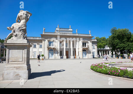 Palace on the Water in Lazienki Park, Warsaw, Poland Stock Photo