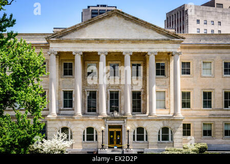 State Finance Building, Virginia State Library Oliver Hill Building, 1600 Oliver Hill Way, Richmond. Virginia Stock Photo