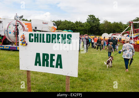 Children's area at an outdoor fair Stock Photo