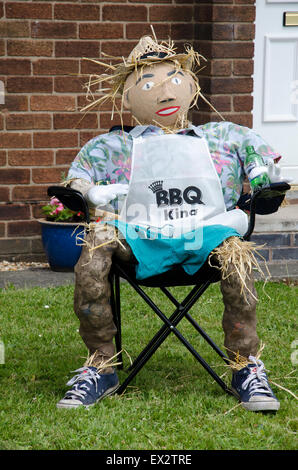 Blackrod, Uk - Local Scarecrows at village scarecrow festival in the ...