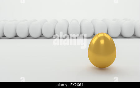 Leadership concept with golden egg Stock Photo