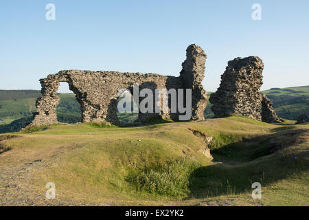 Castell Dina Bran in North Wales Stock Photo