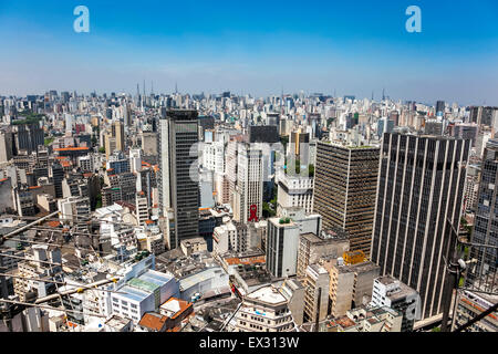 Sao Paulo, Brazil - view from Edificio Altino Arantes Stock Photo