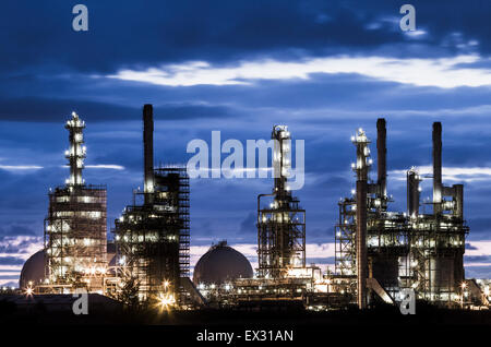 Oli, petrochemical refinery at Teesmouth near Middlesbrough, Teesside, north east England. UK Stock Photo