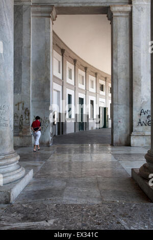 Naples, Italy - Piazza Plebiscito, saint Francesco di Paola church Stock Photo