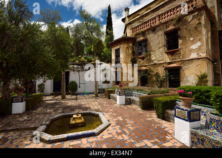 Crumbling Casa del Rey Moro or Moorish Kings house in Ronda Andalusia Stock Photo