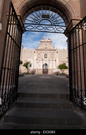 Baroque colonial-style church in Jerez, Zacatecas state, Mexico Stock Photo