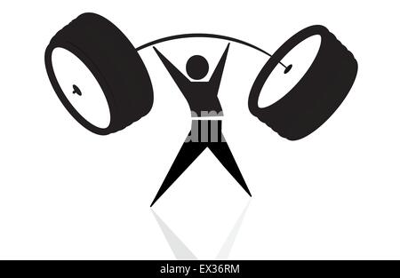 weightlifter Stock Vector
