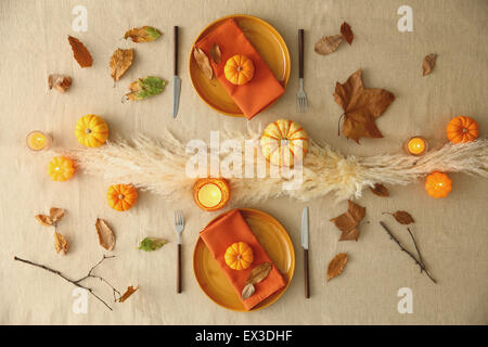 Stylish table setting Stock Photo