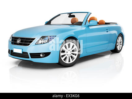 Contemporary Shiny Luxury Transportation Performance Concept Stock Photo