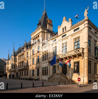 LUX, Luxembourg, city of Luxembourg, palace of the Grand Duke, Palais Grand-Ducal at the Rue du Marche-aux-Herbes.  LUX, Luxembu Stock Photo