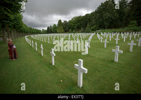 Aisne-Marne American Cemetery and Memorial, a WWI cemetery in Belleau, France. June 2015 Stock Photo