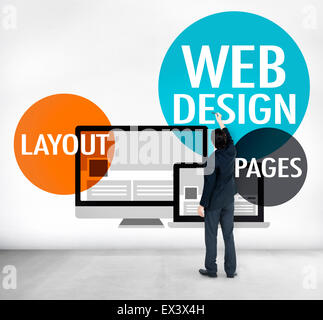 Web Design Content Creative Website Responsive Concept Stock Photo
