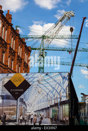 Victoria Gate Shopping Centre under Construction in Leeds. Stock Photo