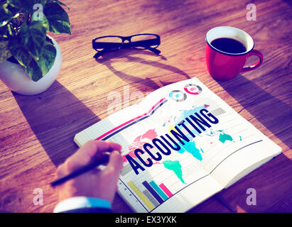 Accounting Finance Business Banking Marketing Concept Stock Photo