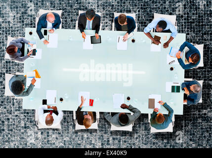 Business Team Board Room Meeting Discussion Strategy Concept Stock Photo