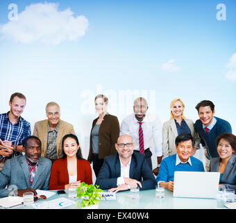 Adult Group of People Occupation Smiling  Concept Stock Photo