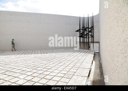 The Mémorial des Martyrs de la Déportation,Memorial of the Deportation. a memorial  World War II in Paris France. architect Georges-Henri Pingusson. Stock Photo