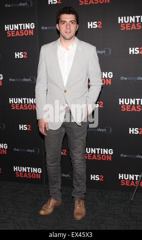 The season two premiere of 'Hunting Season' held at Sunshine Landmark - Arrivals  Featuring: Hunter Hoffman Where: New York, United States When: 05 May 2015 C Stock Photo