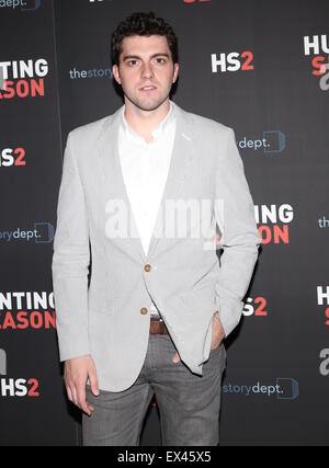 The season two premiere of 'Hunting Season' held at Sunshine Landmark - Arrivals  Featuring: Hunter Hoffman Where: New York, United States When: 05 May 2015 C Stock Photo