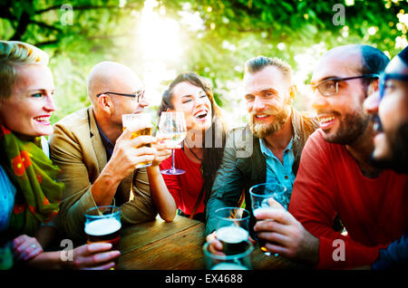 Party Celebrating Friendship Drinking Togethernness Concept Stock Photo