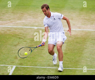 Wimbledon, London, UK. 6th July, 2015. Tennis, Wimbledon, Richard Gasquet (FRA) Credit:  Henk Koster/Alamy Live News Stock Photo