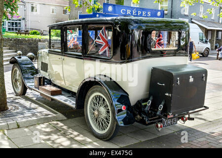 Vintage Sunbeam car at Kingsbridge classic car show in 2015 Stock Photo