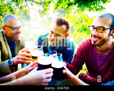 Diverse People Friends Hanging Out Drinking Concept Stock Photo